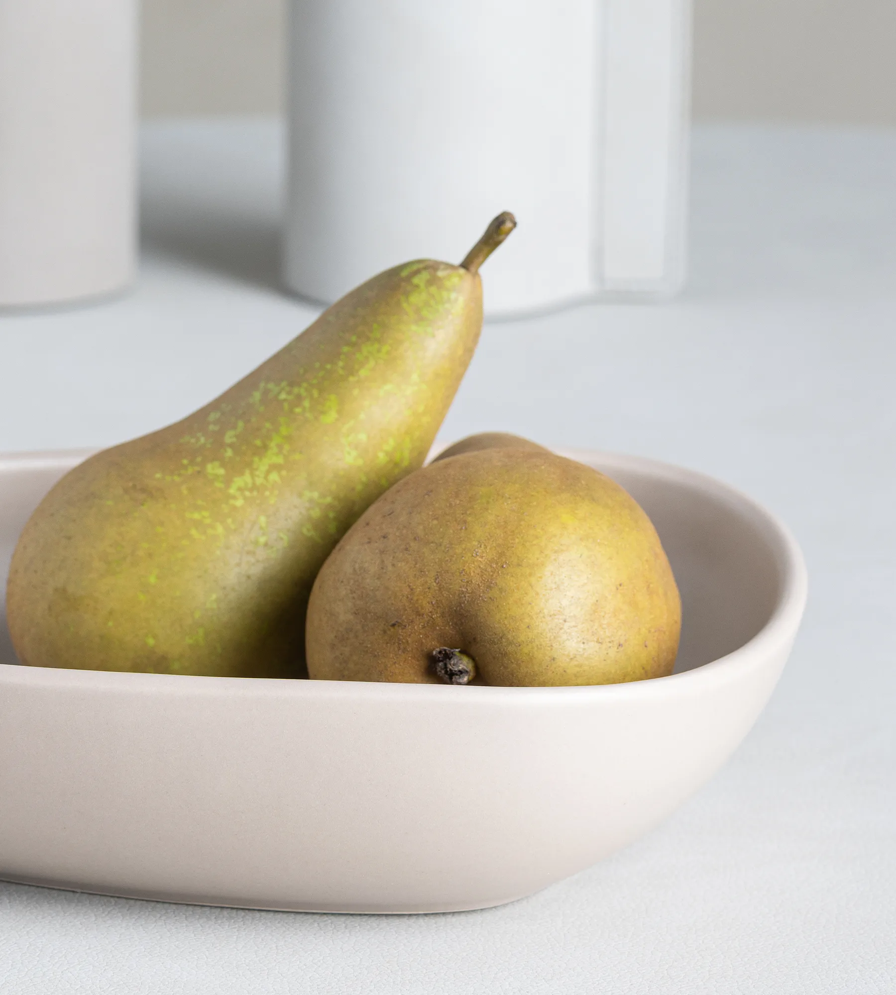 Assiette creuse Curve Stoneware 19x22 cm, Sand LIND DNA