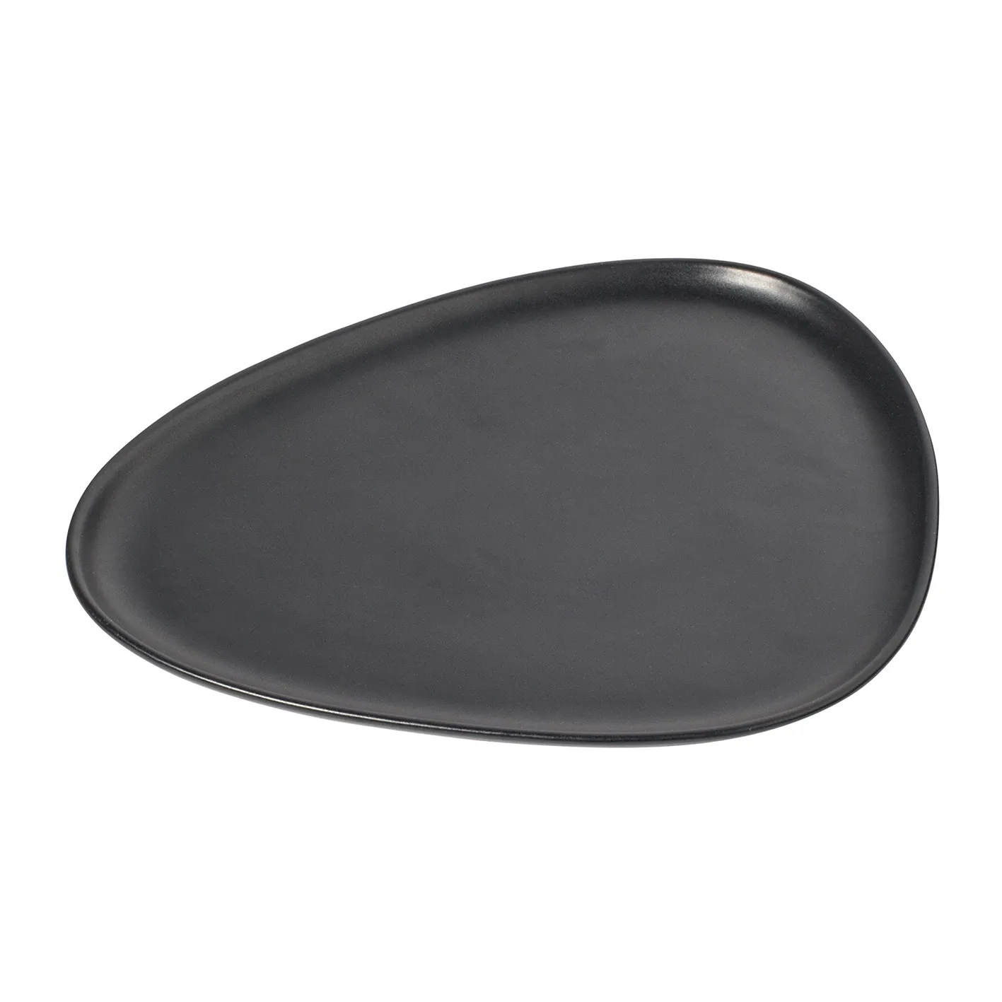 Assiette Curve Stoneware 26x30 cm, Black LIND DNA