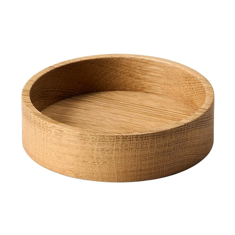 Boîte de rangement Wood Box pour dessous de verre, Nature-oak, circle, S LIND DNA