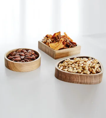 Boîte de rangement Wood Box pour dessous de verre - Nature-oak, circle, S - LIND DNA