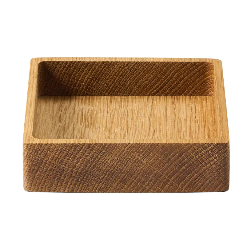 Boîte de rangement Wood Box pour dessous de verre, Nature-oak, square, S LIND DNA