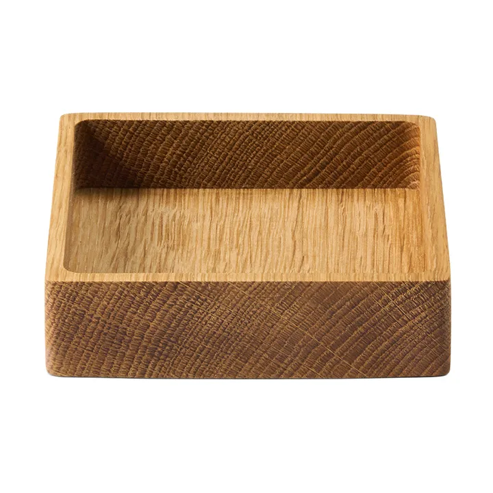 Boîte de rangement Wood Box pour dessous de verre - Nature-oak, square, S - LIND DNA