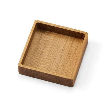Boîte de rangement Wood Box pour dessous de verre - Nature-oak, square, S - LIND DNA