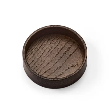 Boîte de rangement Wood Box pour dessous de verre - Smoked-oak, circle, S - LIND DNA