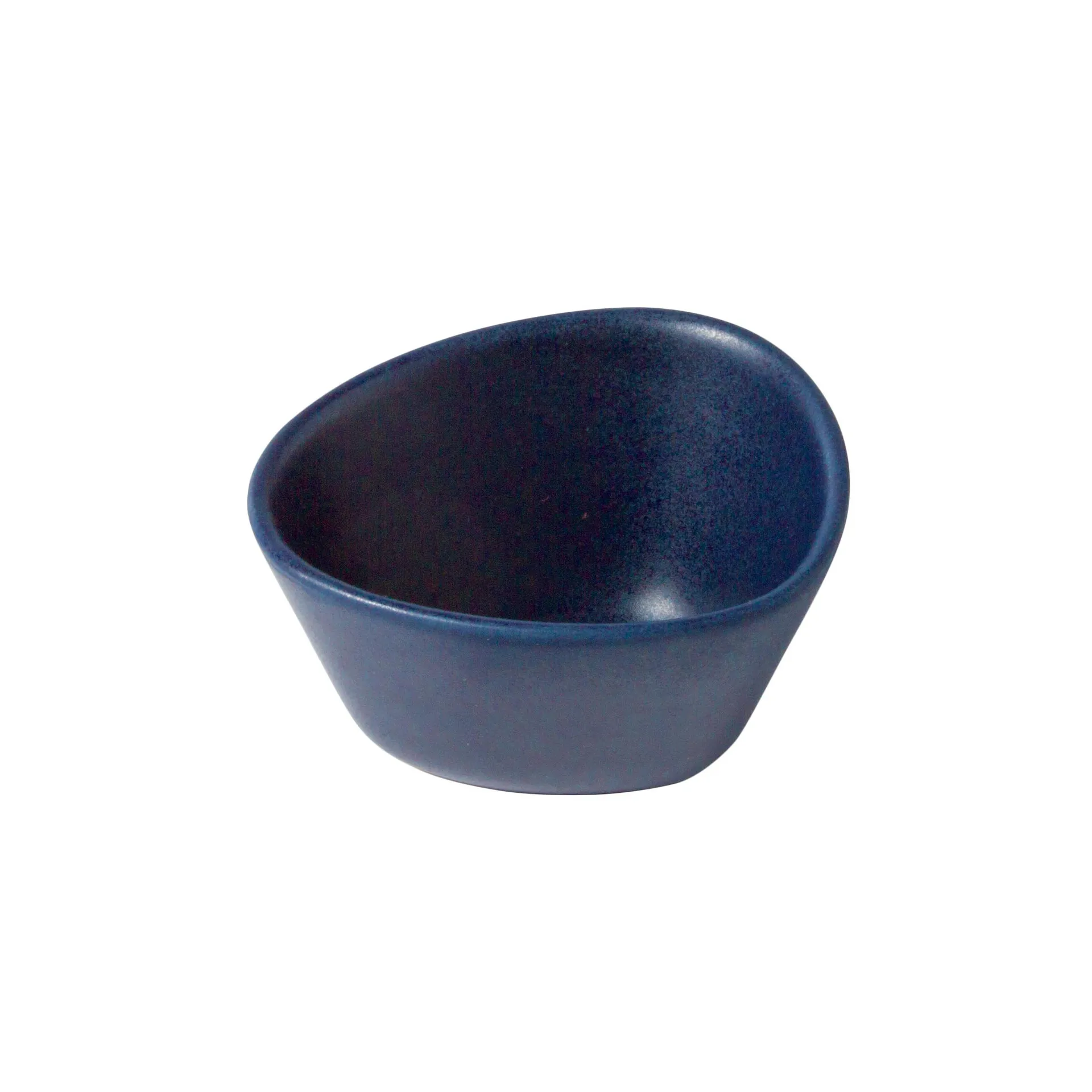 Bol Curve Stoneware S 10x11 cm, Navy blue LIND DNA