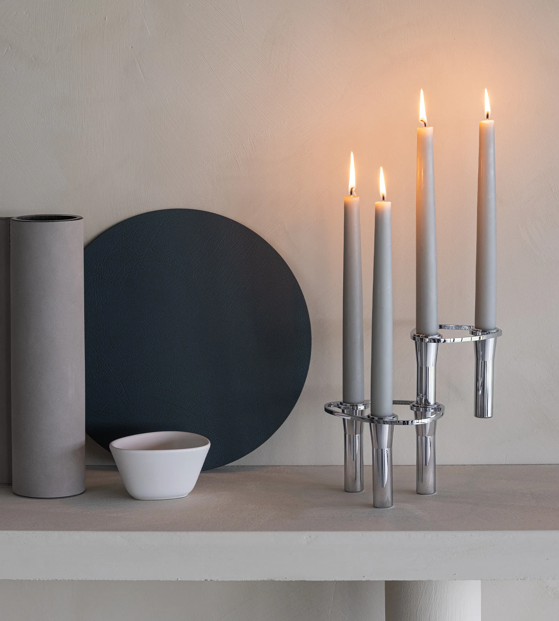 Bougeoir à combiner Lind Curve chrome, Double LIND DNA