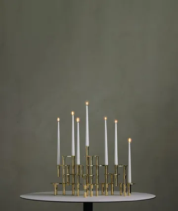 Bougeoir à combiner Lind Curve plaqué or 24K - Double - LIND DNA