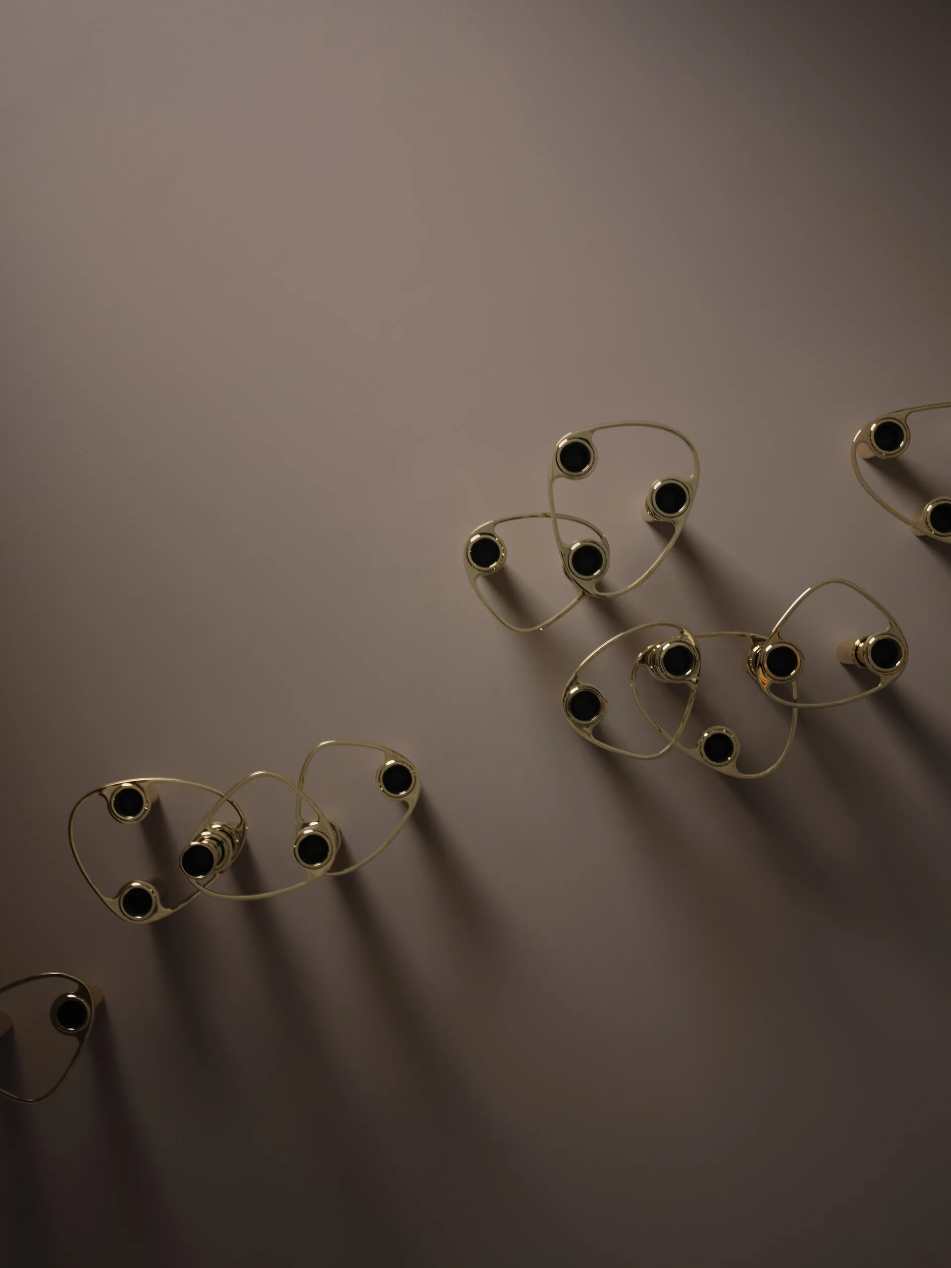 Bougeoir à combiner Lind Curve plaqué or 24K, Double LIND DNA