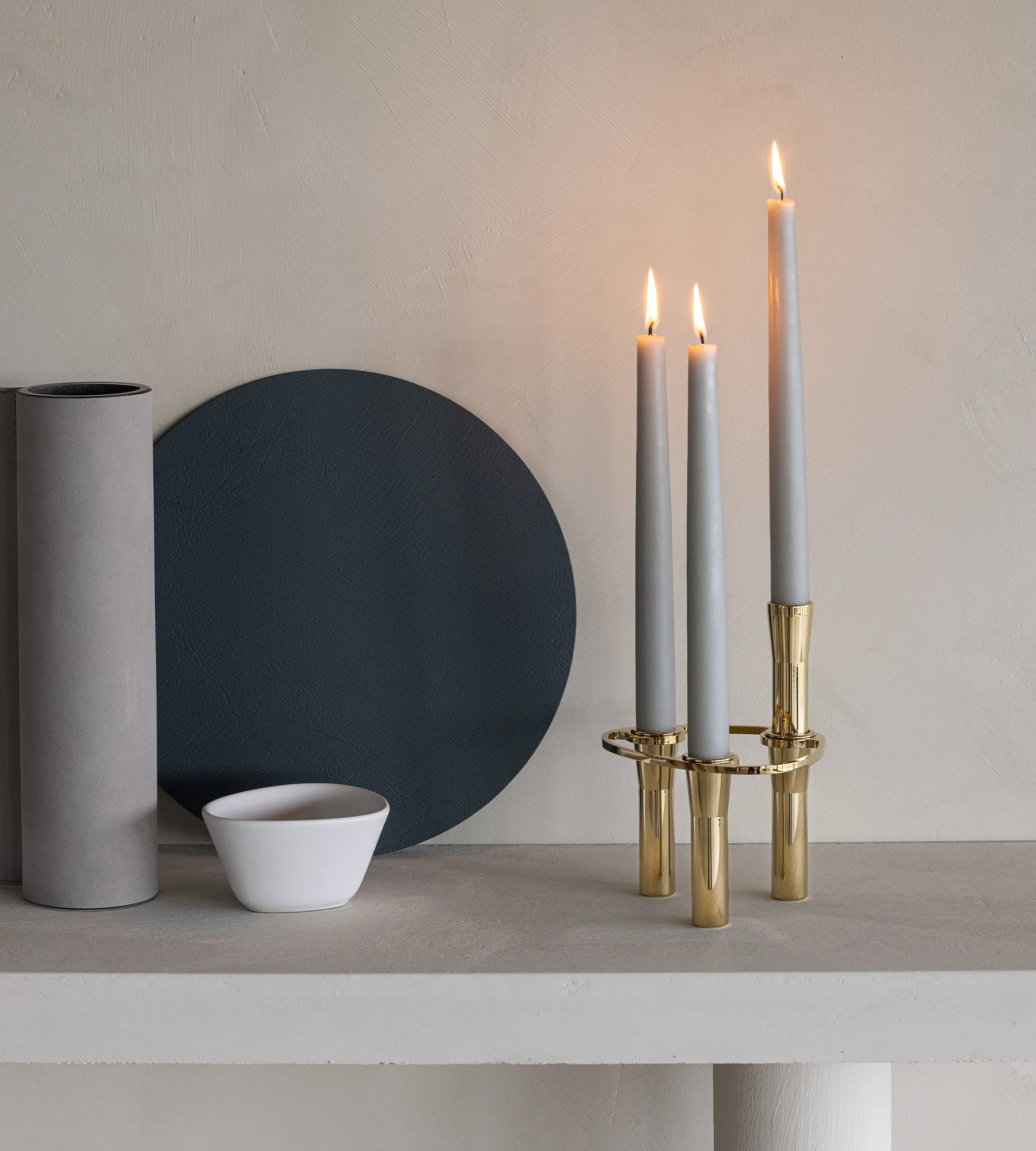 Bougeoir à combiner Lind Curve plaqué or 24K, Single LIND DNA