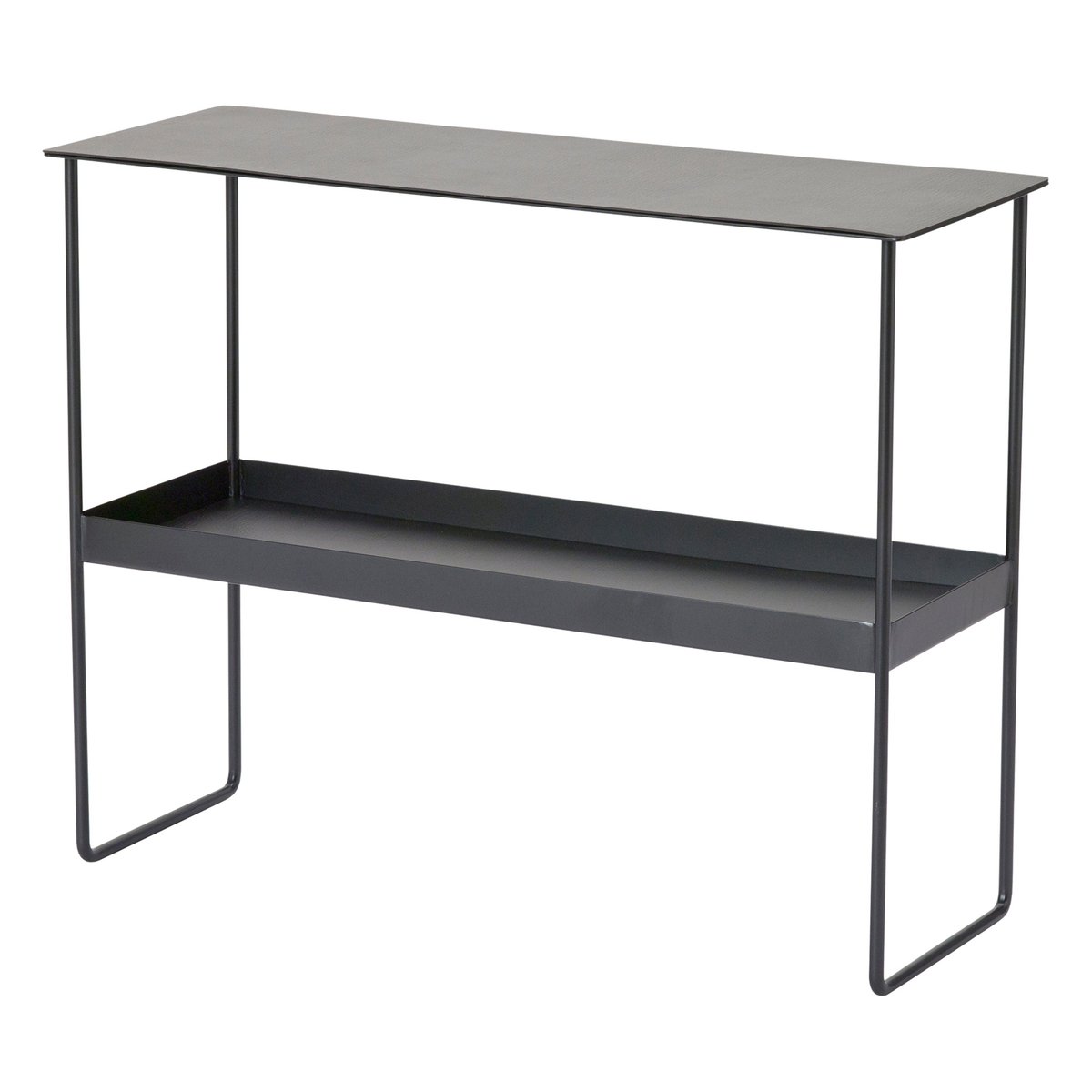 LIND DNA Console Blaine 2 étagères Black | Design Scandinave | Tables d'appoint | Noir