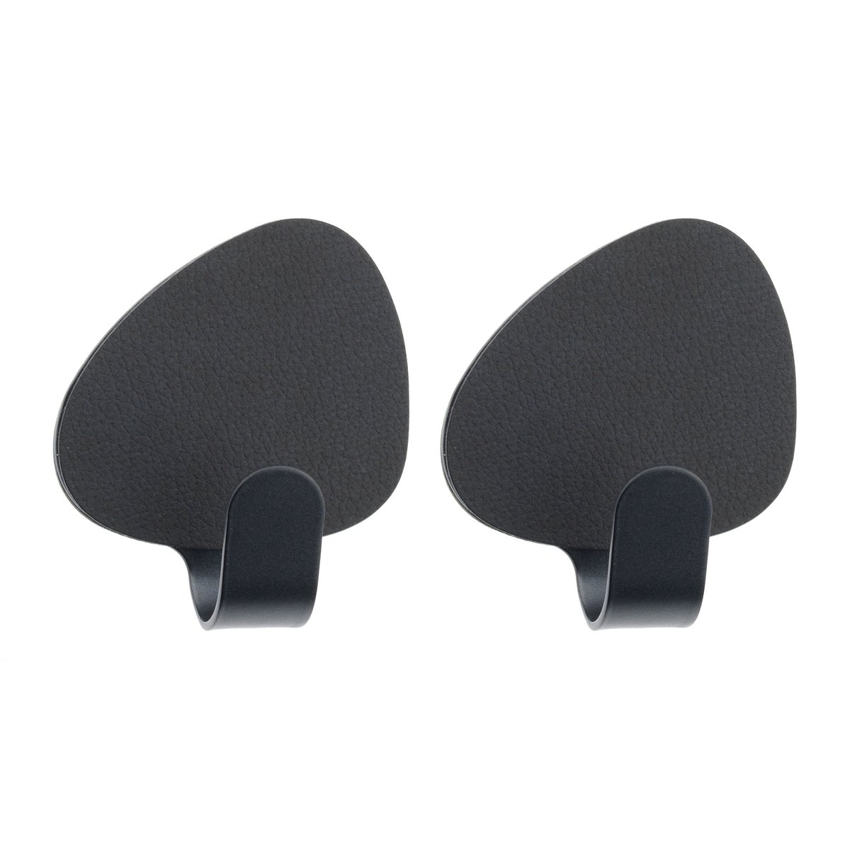 LIND DNA Crochet Curve Nupo S Lot de 2 Black | Design Scandinave | Crochets & Portemanteaux muraux | Noir