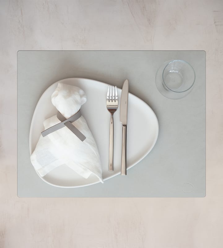 Dessous d'assiette Nupo square L - métallique (gris pierre) - LIND DNA