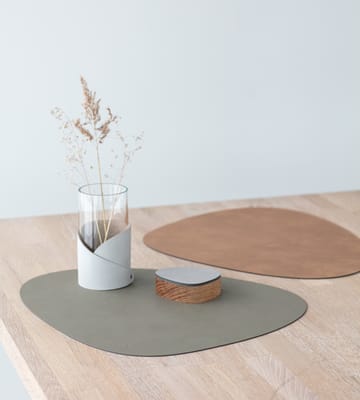 Dessous d'assiette réversible Nupo curve L 1 pièce - Army green-nature - LIND DNA