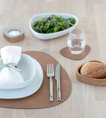 Dessous d'assiette réversible Nupo curve L 1 pièce - Army green-nature - LIND DNA