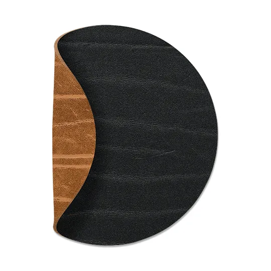 Dessous de verre Buffalo réversible circle 1 pièce, Noir-Nature LIND DNA