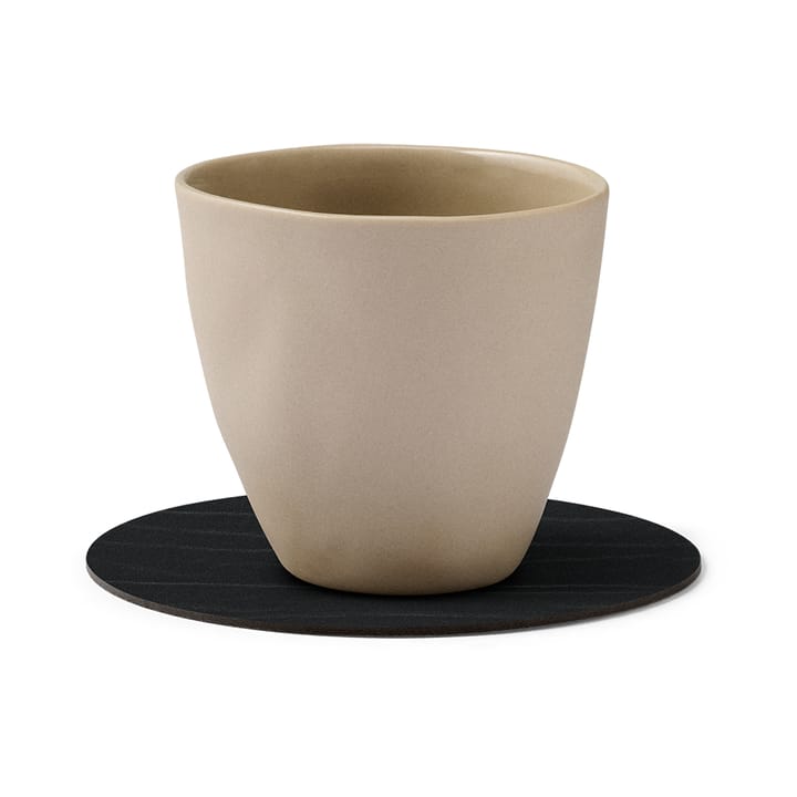 Dessous de verre Buffalo réversible circle 1 pièce, Noir-Nature LIND DNA