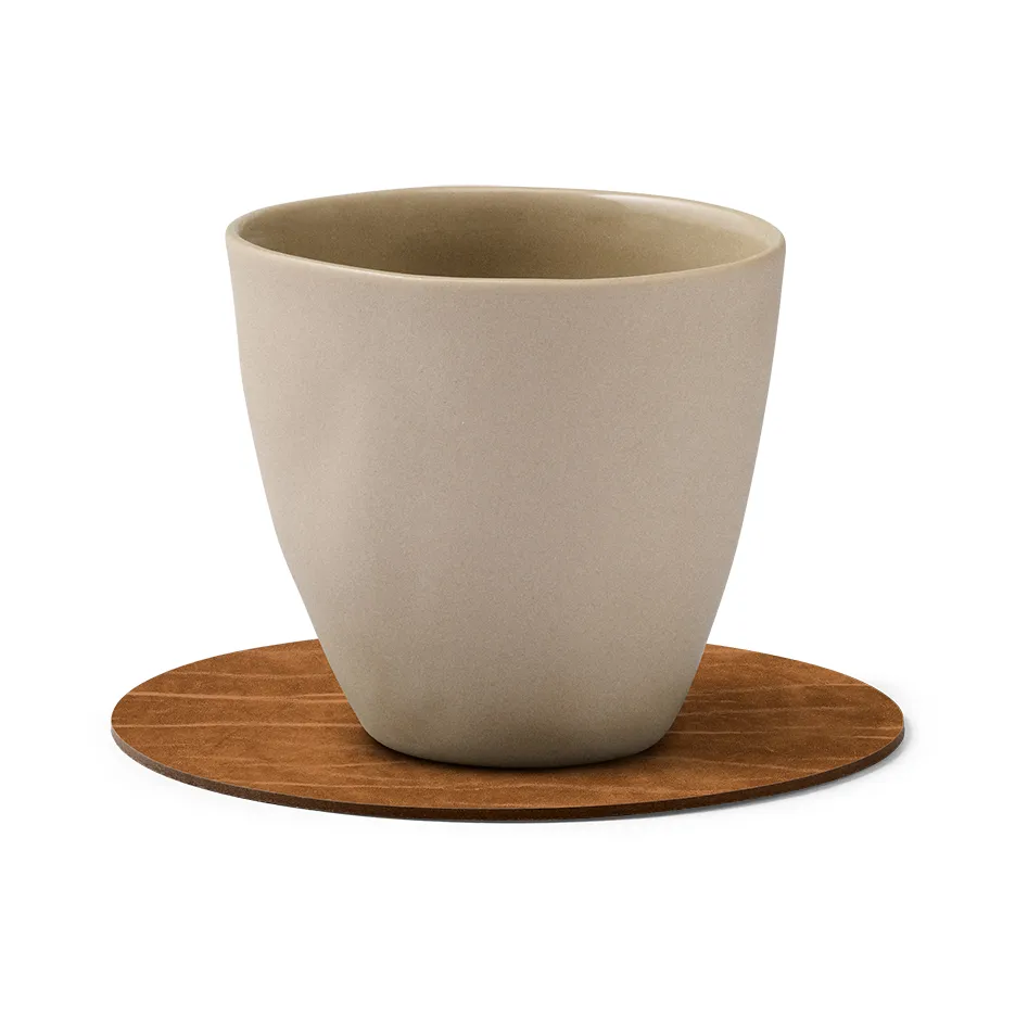 Dessous de verre Buffalo réversible circle 1 pièce, Noir-Nature LIND DNA