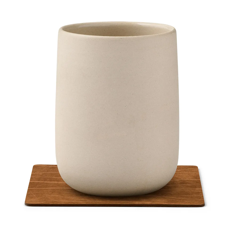 Dessous de verre Buffalo réversible square 1 pièce, Noir-Nature LIND DNA