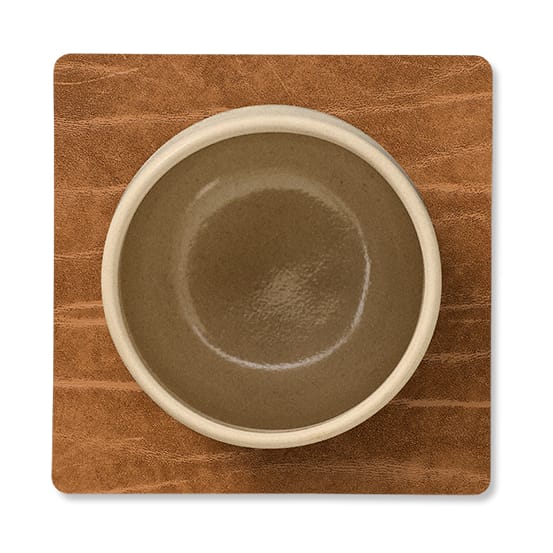 Dessous de verre Buffalo réversible square 1 pièce, Noir-Nature LIND DNA