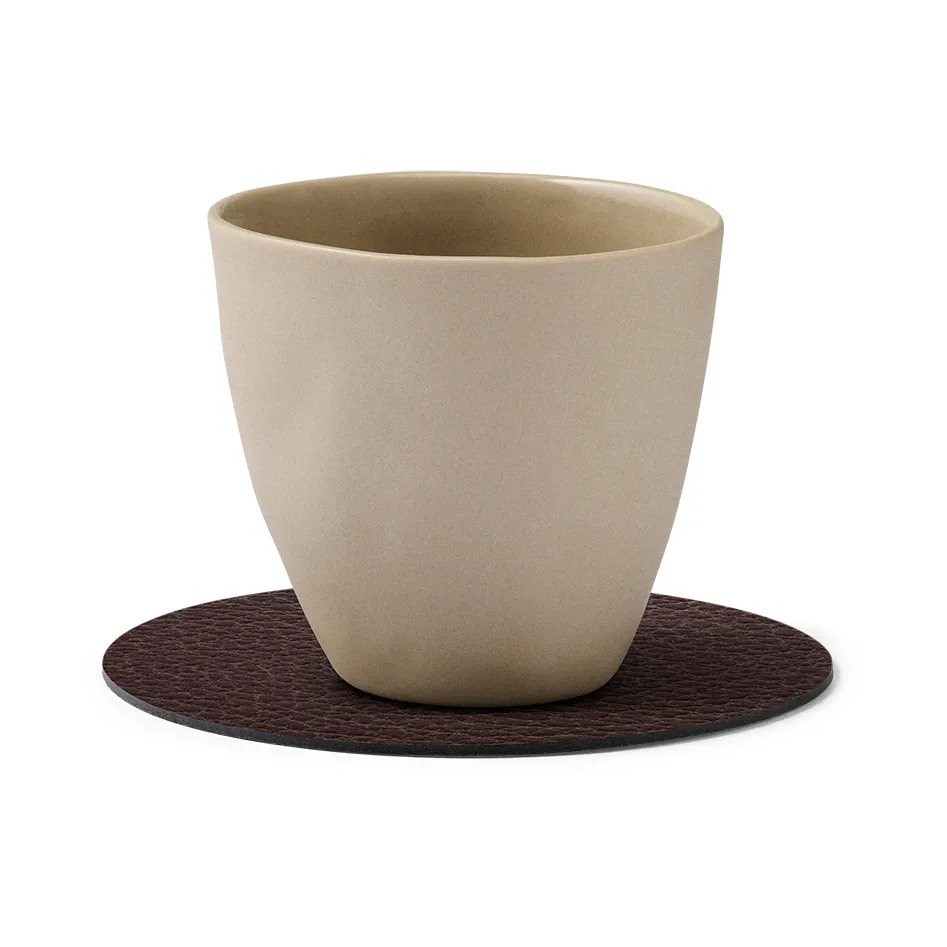 Dessous de verre Bull circle, Marron LIND DNA