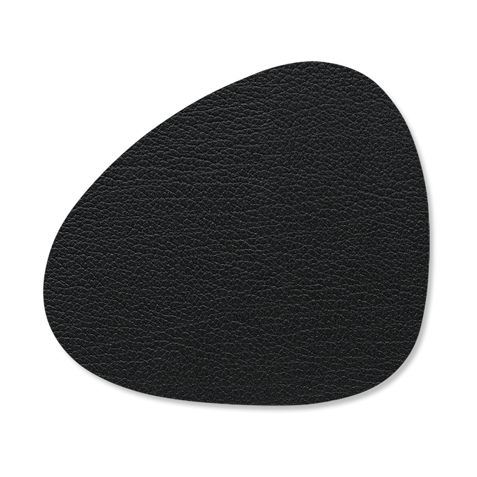 LIND DNA Dessous de verre Bull curve Noir | Design Scandinave | Dessous de verre | Noir
