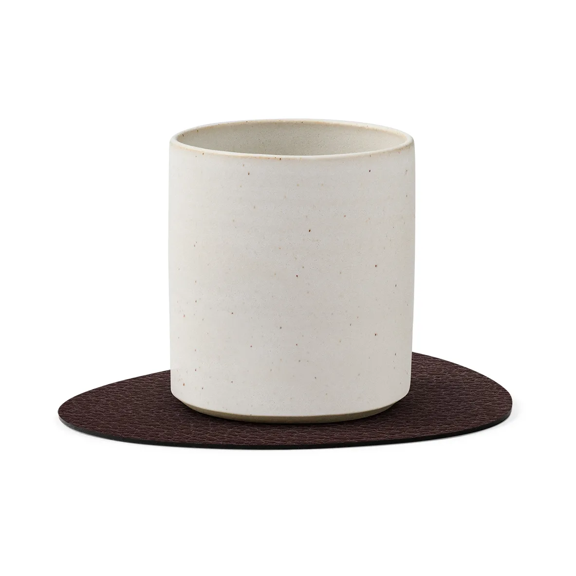 Dessous de verre Bull réversible curve 1 pièce, Noir-marron LIND DNA