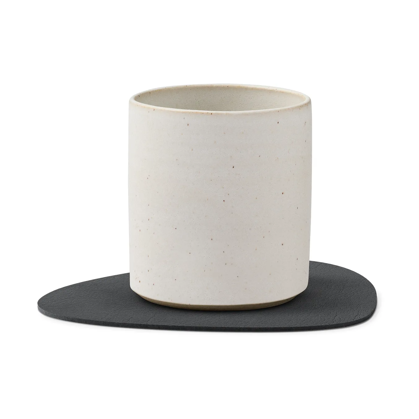 Dessous de verre Cloud-Nupo réversible curve 1 pièce, Gris Anthracite -Vert pastel LIND DNA