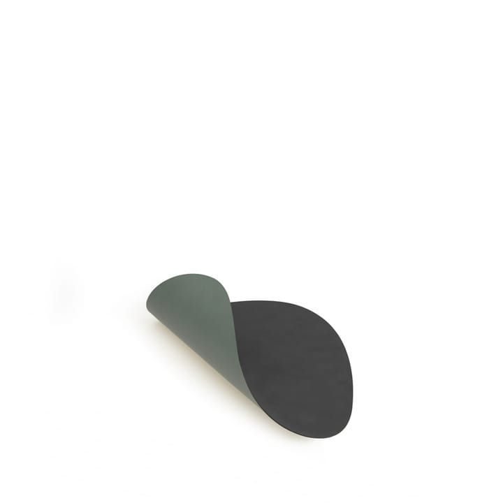 Dessous de verre Cloud-Nupo réversible curve 1 pièce - Gris Anthracite -Vert pastel - LIND DNA