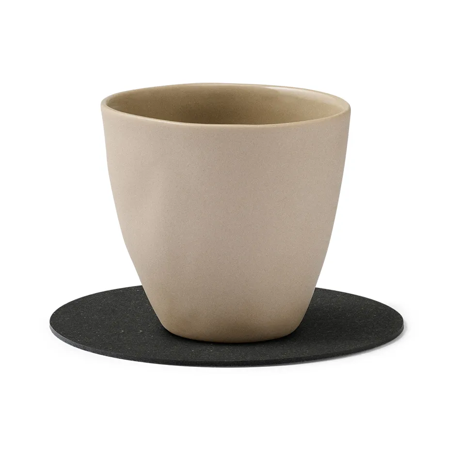 Dessous de verre Core circle, Flecked anthracite LIND DNA