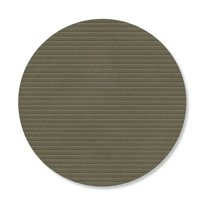 Dessous de verre en velours côtelé, Army green, circle LIND DNA