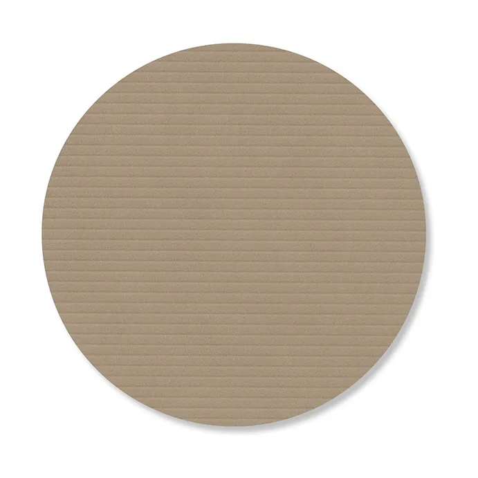 Dessous de verre en velours côtelé, Clay brown, circle LIND DNA