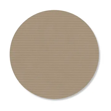 Dessous de verre en velours côtelé - Clay brown, circle - LIND DNA