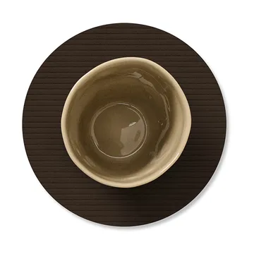 Dessous de verre en velours côtelé - Hazel, circle - LIND DNA