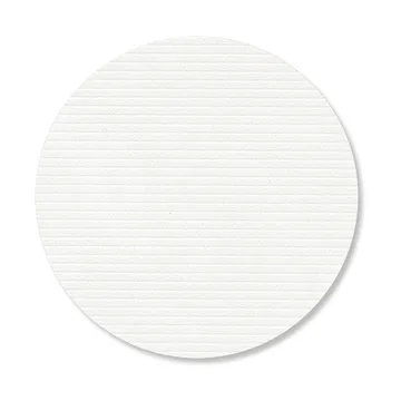 Dessous de verre en velours côtelé - Pure white, circle - LIND DNA
