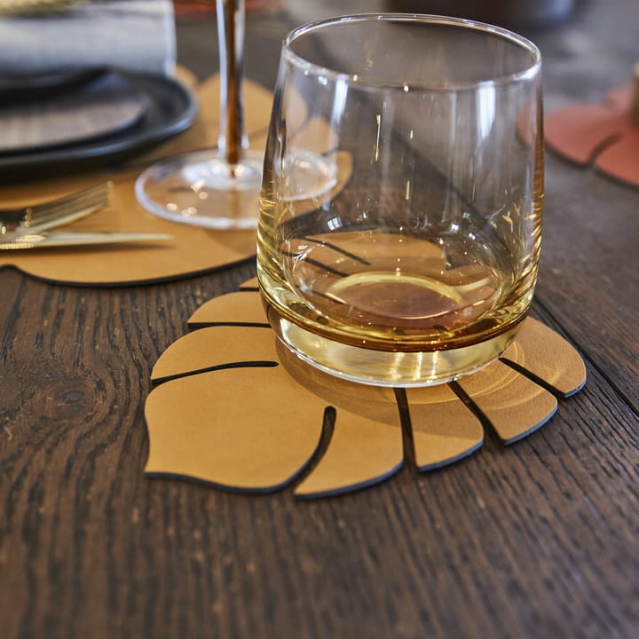 Dessous de verre Monstera Leaf Nupo - Burned curry - LIND DNA