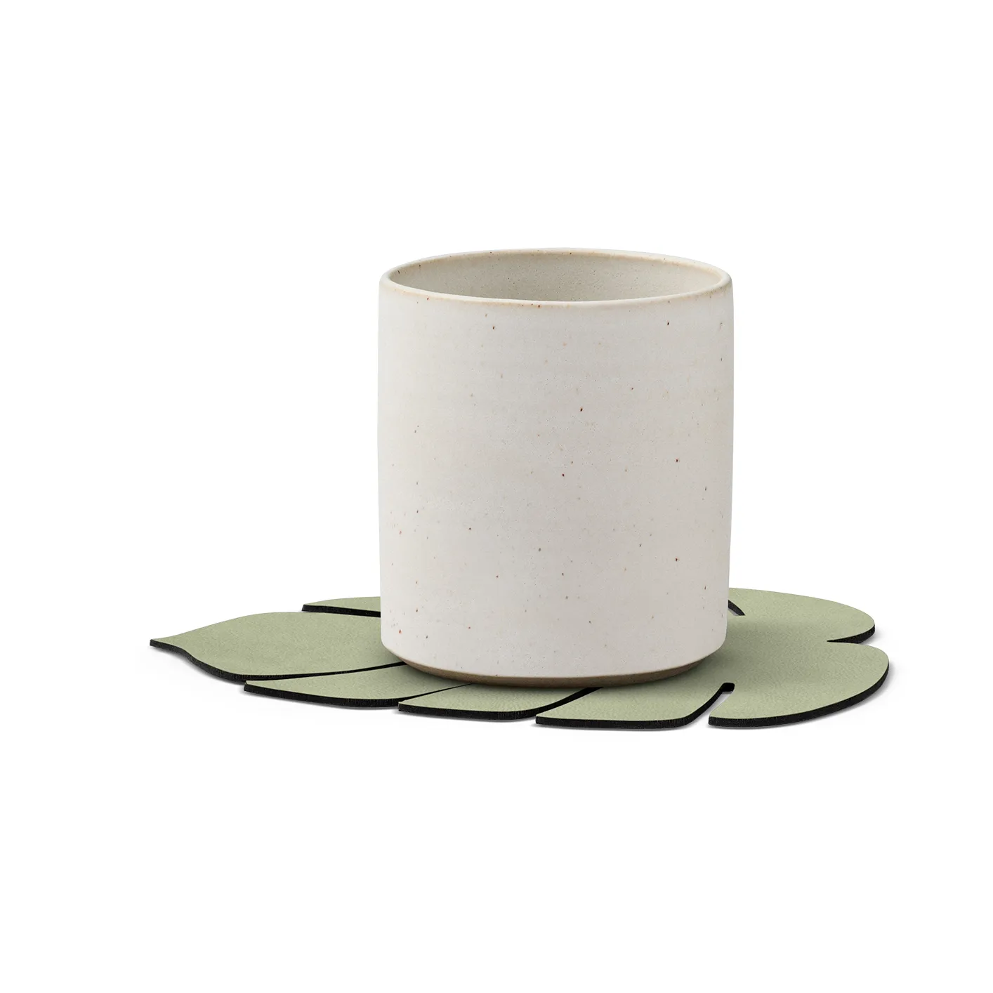 Dessous de verre Monstera Leaf Nupo, Vert olive LIND DNA