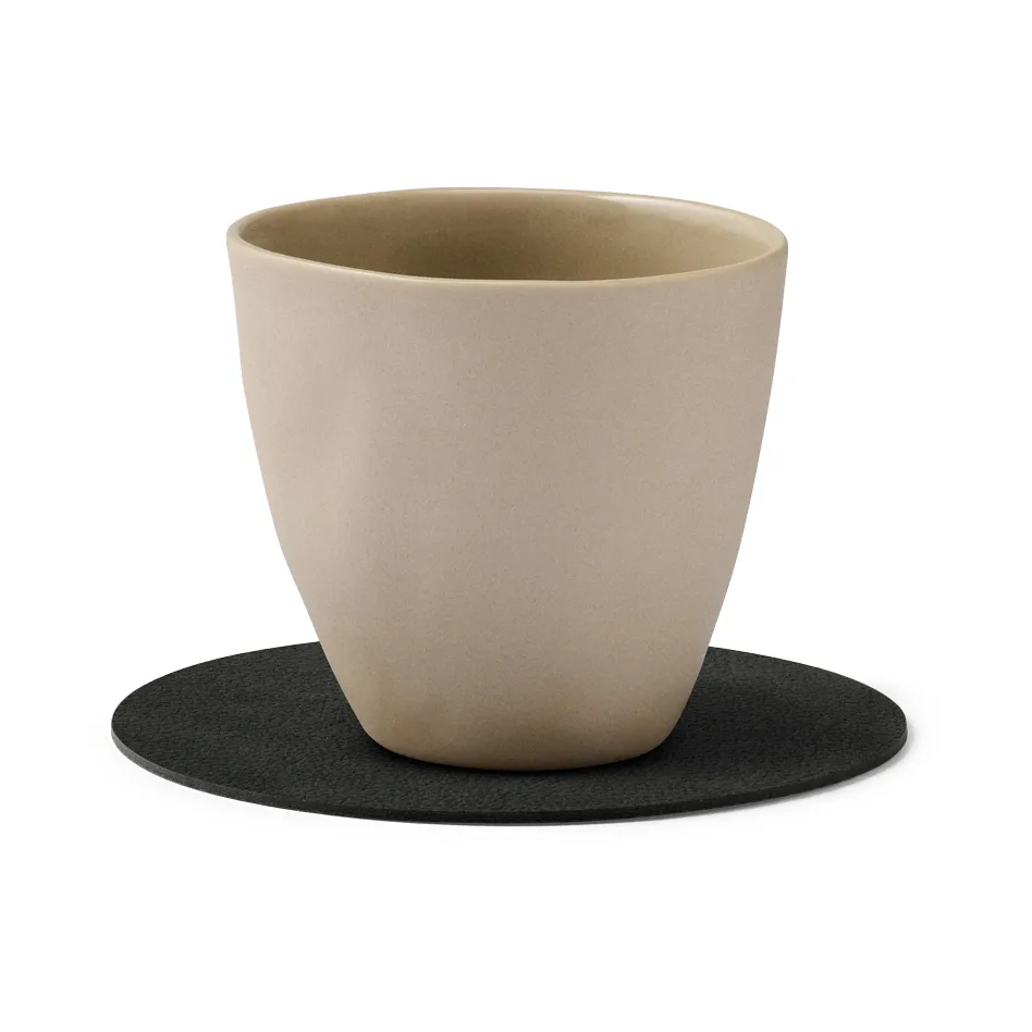 Dessous de verre Nupo circle, Black ink LIND DNA