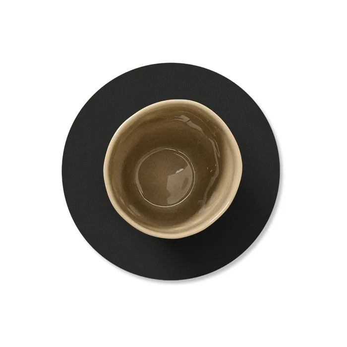 Dessous de verre Nupo circle, Black ink LIND DNA