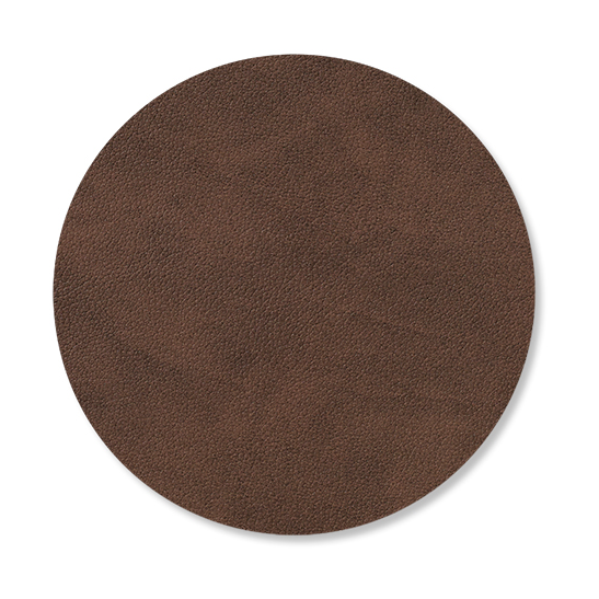 LIND DNA Dessous de verre Nupo circle brun foncé | Design Scandinave | Dessous de verre | Marron