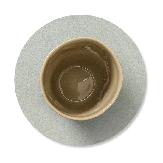 Dessous de verre Nupo circle, métallique (gris pierre) LIND DNA