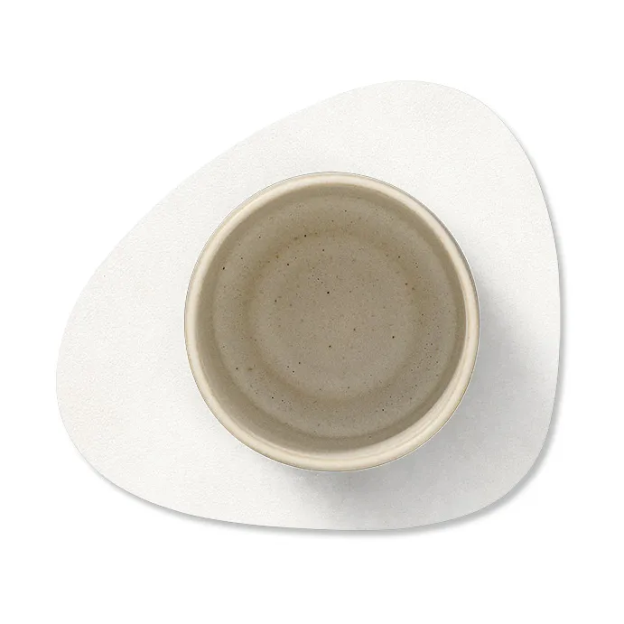 Dessous de verre Nupo curve, Pure white LIND DNA