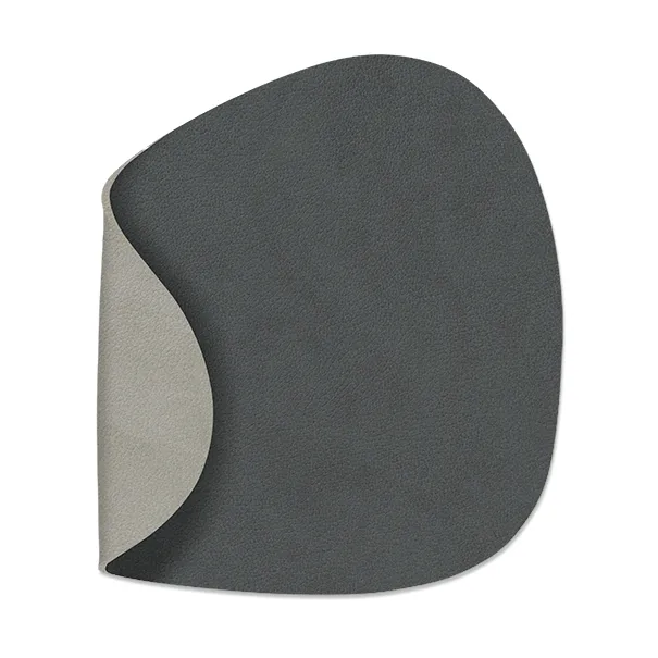 Dessous de verre Nupo recto-verso curve 1 pièce, gris anthracite-gris clair LIND DNA