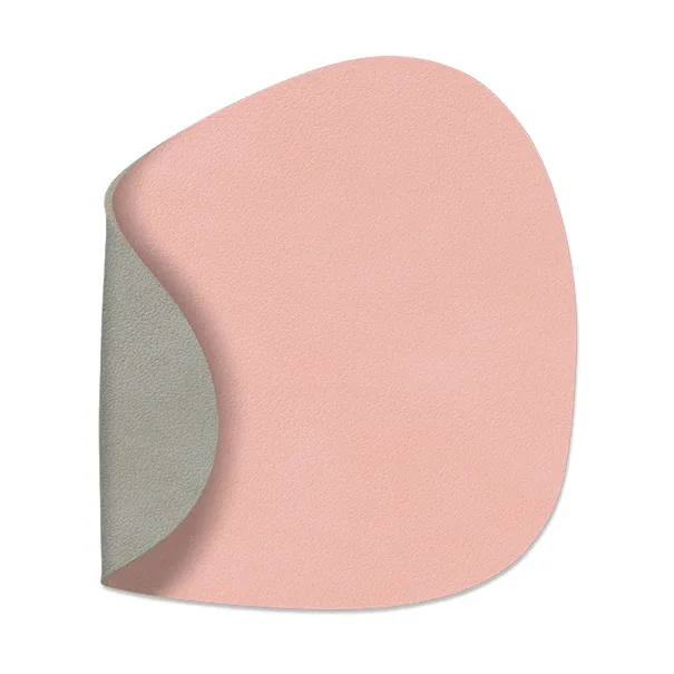 Dessous de verre Nupo recto-verso curve 1 pièce, rose-gris clair LIND DNA