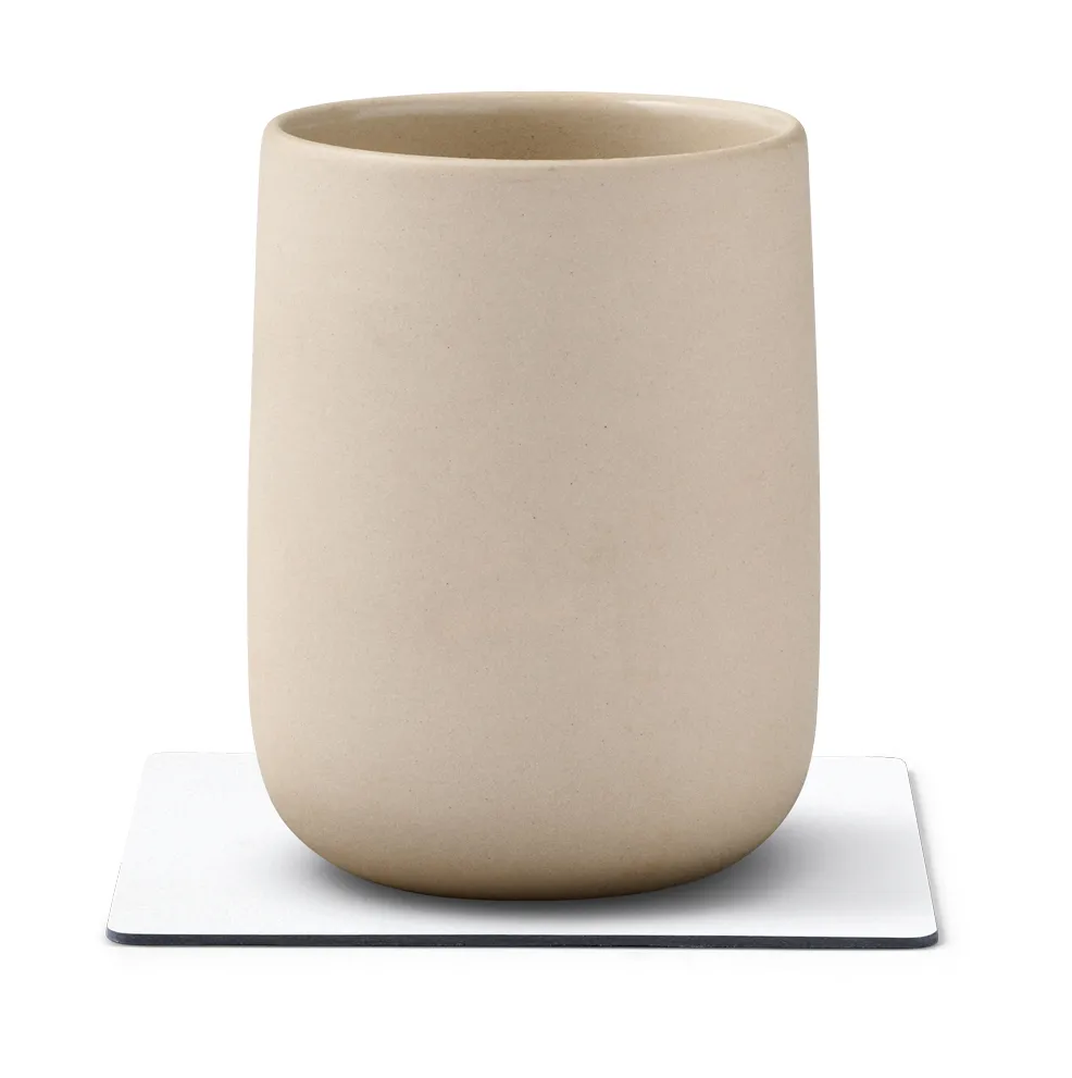 Dessous de verre Nupo square, Pure white LIND DNA