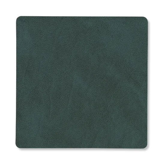 Dessous de verre square réversible Nupo 1 pièce, Dark green-olive green LIND DNA