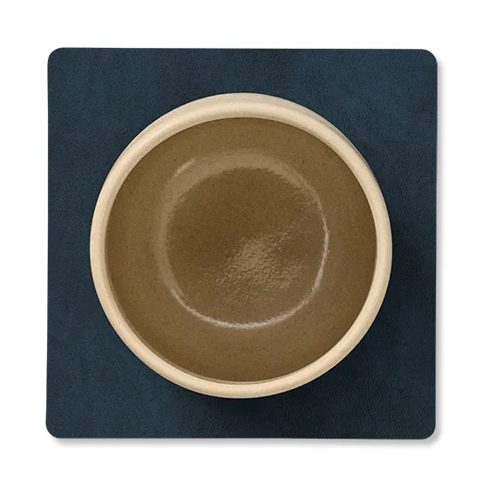 Dessous de verre square réversible Nupo 1 pièce, Midnight blue-petrol LIND DNA