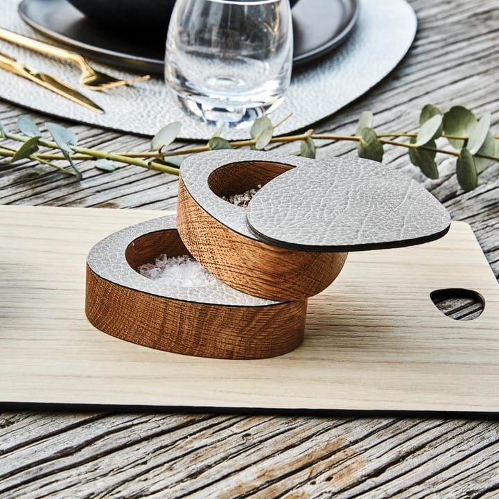 Ensemble sel & poivre Curve lot de 2, Naturel-gris anthracite LIND DNA
