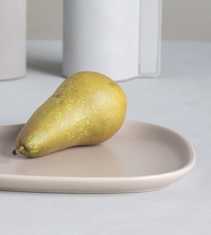 Petite assiette Curve Stoneware 19x22 cm, Sand LIND DNA