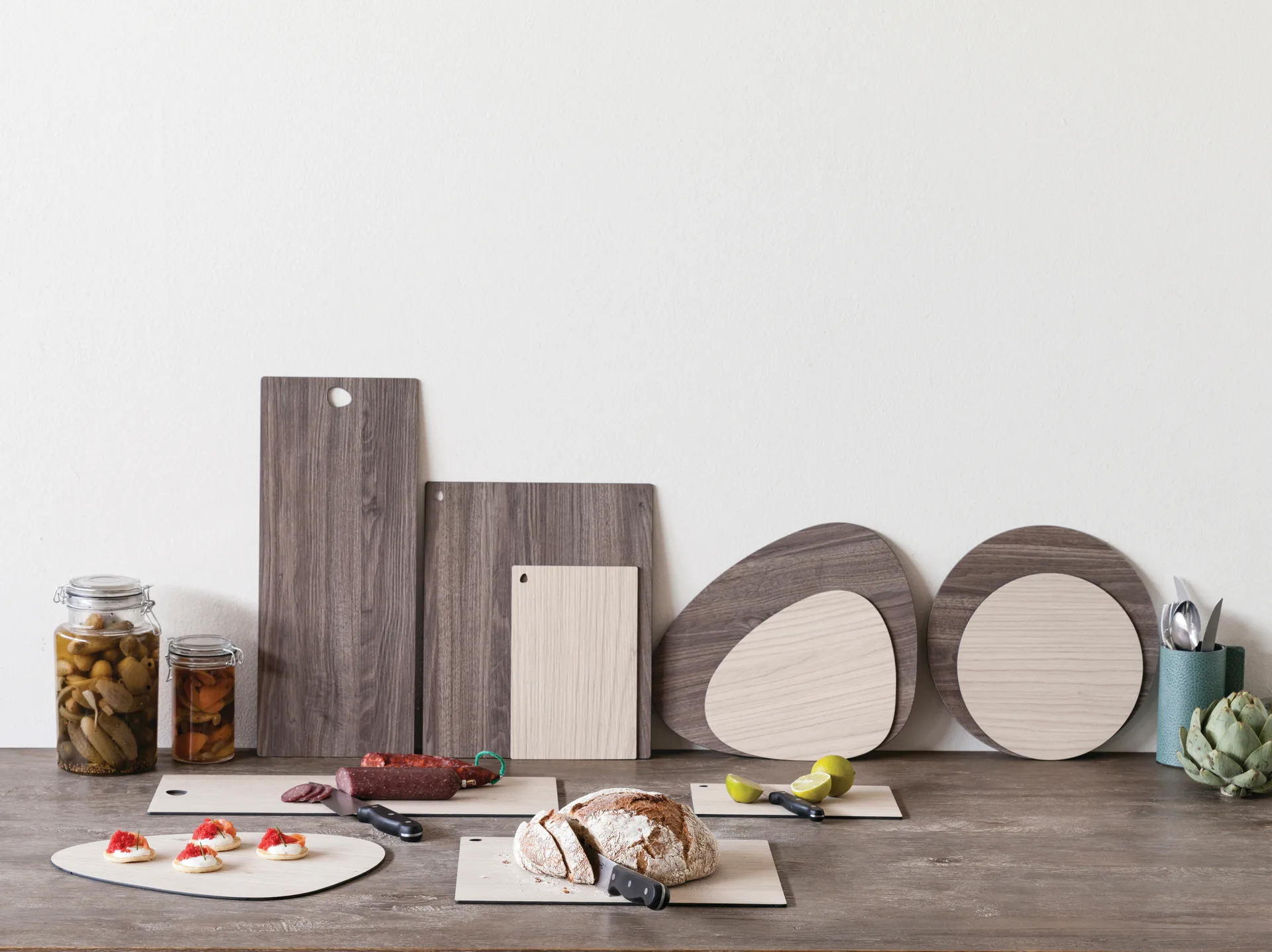 Planche à découper Cut & Serve square L, Frêne LIND DNA