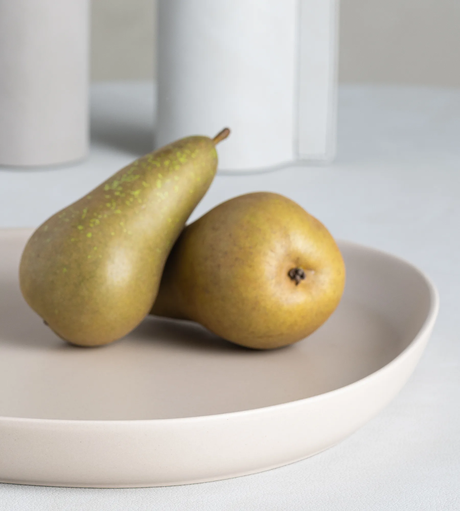 Plat à service Curve Stoneware 30x35 cm, Sand LIND DNA